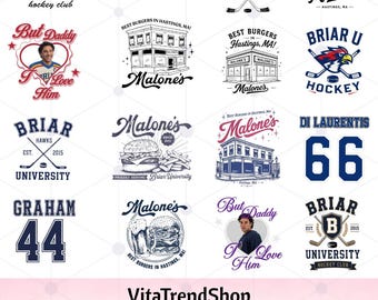 16+ Off Uni Granny PNG-Bundle | Briar Hockey Romanze PNG | Off Uni Hockey Shirt Design | Briar U Grafik Digitaler Download