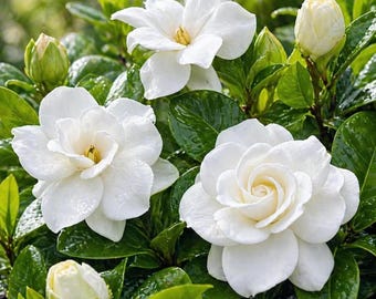 300+ Gardenia Jasminoides Seeds Fragrant White Flowers