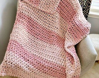 Chunky Crochet Blanket, Crochet Throw Blanket, Crochet Lap Blanket, Handmade Blanket