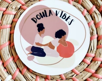 Doula Vibe Magnet, Doula Magnet, Fridge Magnet, Magnet, Die Cut Magnet