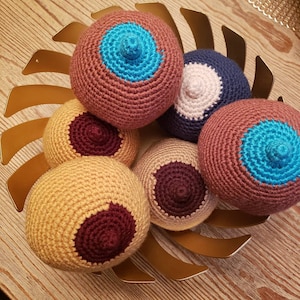 Crocheted Breastfeeding  Modules, Crochet Breasts