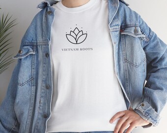 Vietnam Roots Lotus Sketch Cotton Tee – Mindful Apparel