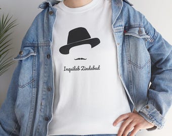 Bhagat Singh Inquilab Zindabad Tee Indian Heritage and Patriotic Tee