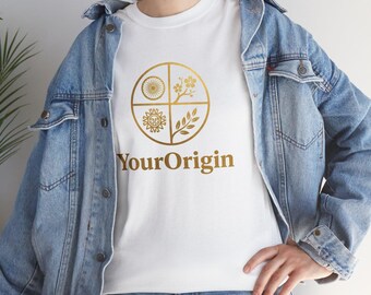 YourOrigin botanical circle logo T-Shirt heritage emblem tee Heritage and Pride Shirt
