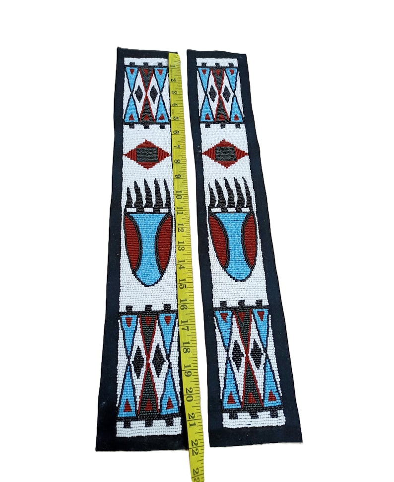 Handmade Beadwork for Powwow Regalia | Native American Inspired Beads | Custom Beadwork | Festival Accessories BDA36 image 3