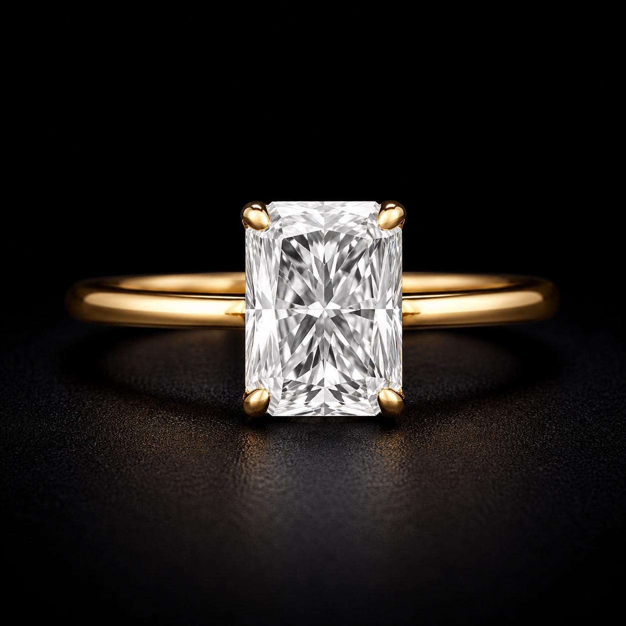 Lab grown diamond engagement ring - Etsy 日本