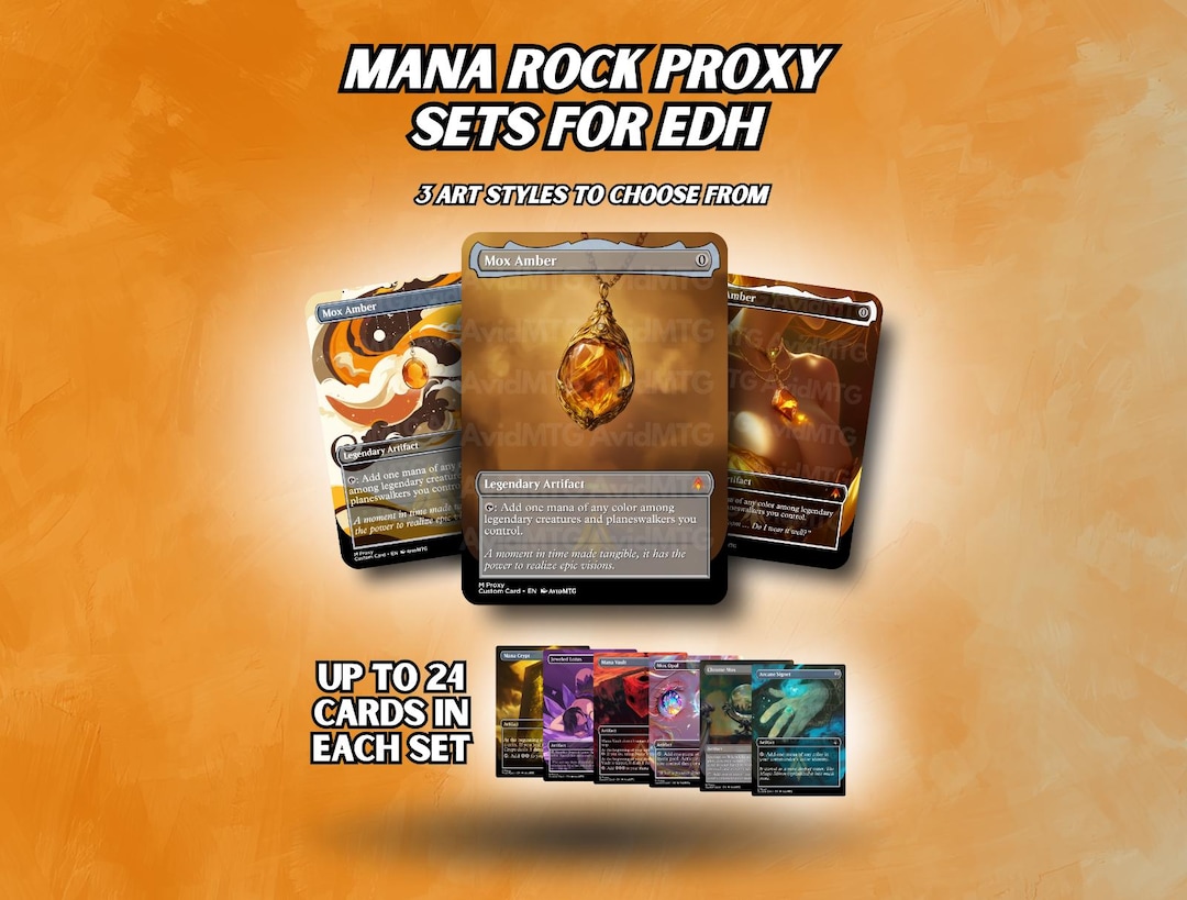 Mana Rocks Set - Custom Card Bundle - Etsy UK