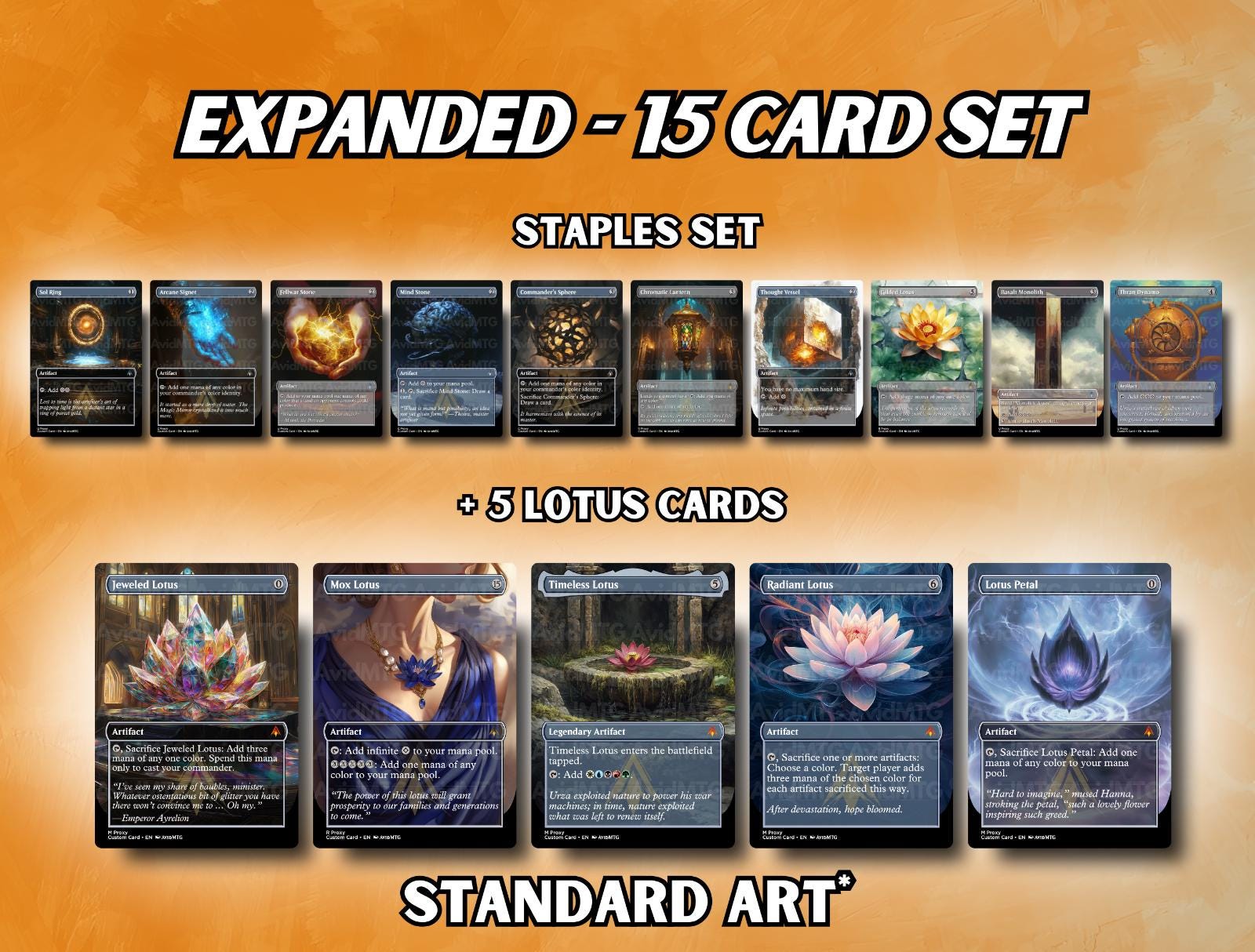 Mana Rocks Set - Custom Card Bundle - Etsy