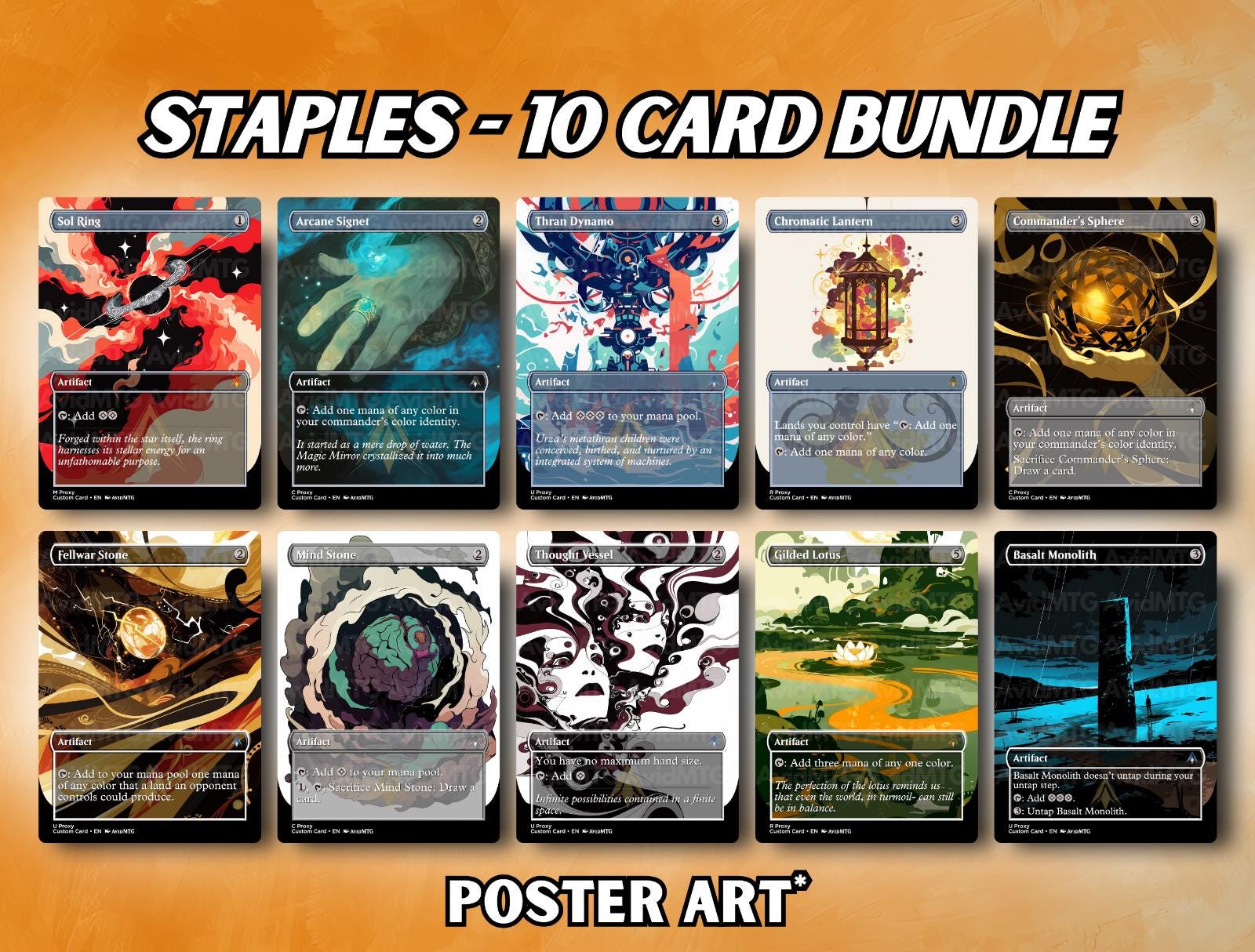 Mana Rocks Set - Custom Card Bundle - Etsy