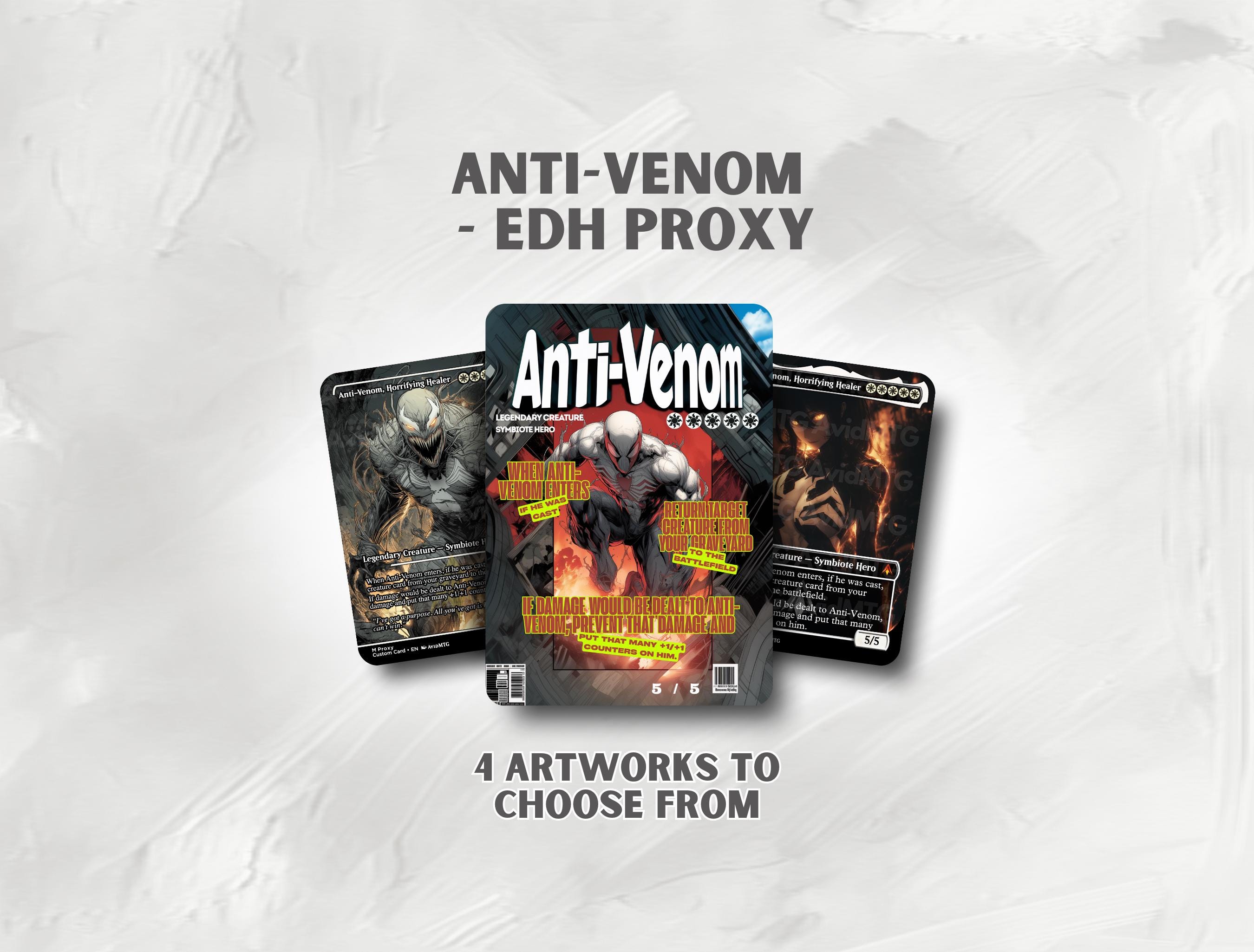 mtg anti venom card Anti-Venom Horrifying Healer M :Foil [SPM 0244] [EN](MARVEL SPIDER-MAN) Anti-Venom, Horrifying Healer (Borderless) (MEDIA-001)
