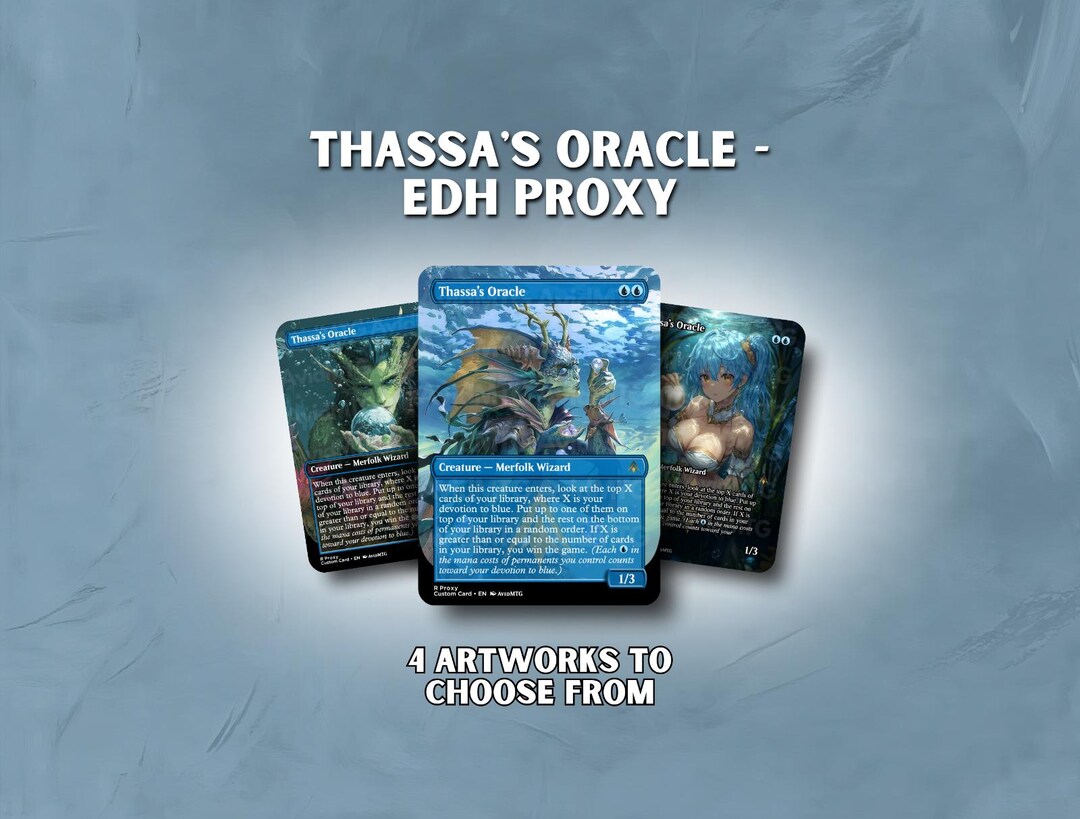 The Oracle Custom Thassa's Oracle - Custom Card - Etsy