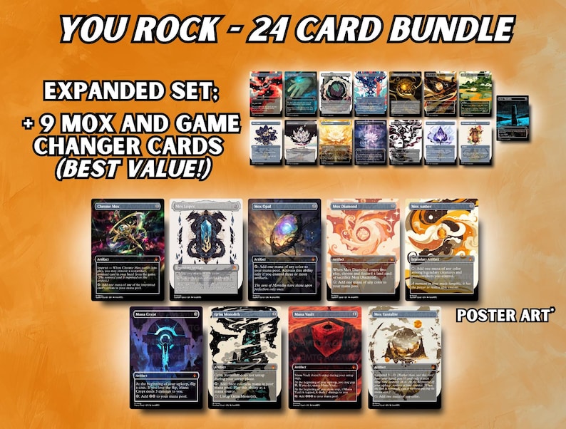 Mana Rocks Set - Custom Card Bundle - Etsy UK