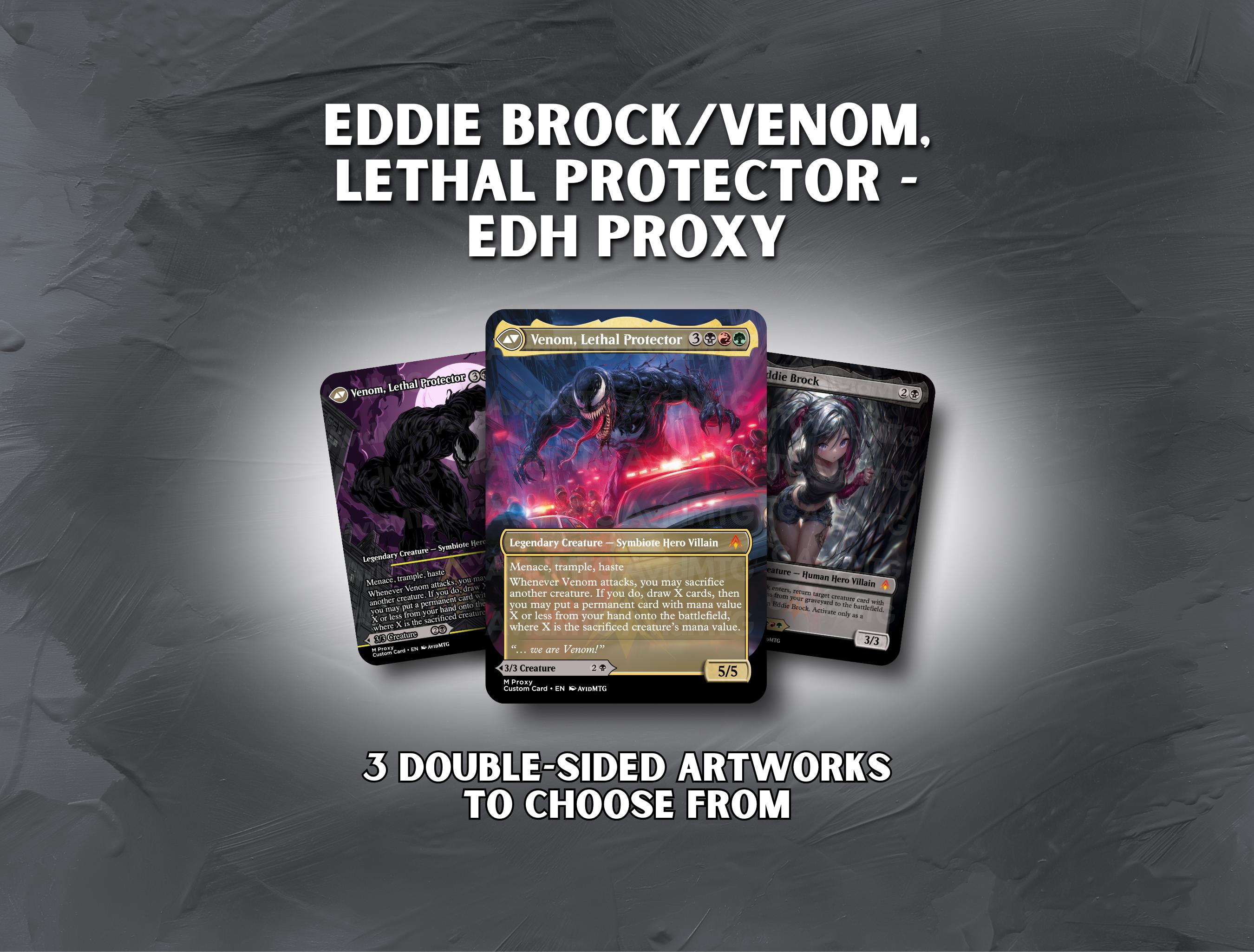 venom eddie brock mtg card Custom Proxy Eddie Brock Venom, Lethal Protector