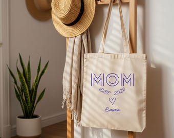 Bolso de mano personalizado con nombre, bolso con nombre a medida, regalo para ella, bolso de mano minimalista, bolso de mano estético, regalo personalizado, regalo para damas de honor