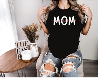 Camiseta para mamá, Bella Canvas 3001, Regalo para mamá, Camiseta del Día de la Madre, Camiseta minimalista para mamá, Lindo regalo para mamá