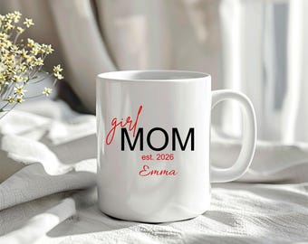 Taza "Mamá desde 2026", Regalo para mamás primerizas, Regalo para el Día de la Madre, Taza "Mamá establecida en 2026", Regalo para mamás primerizas, Taza personalizada para mamá, Regalo para baby shower