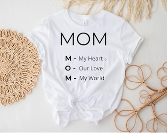 Camiseta con significado para mamá, camiseta con acrónimo de mamá, regalo para mamá, regalo del Día de la Madre, regalo para mamá primeriza, camiseta para mamá emotiva