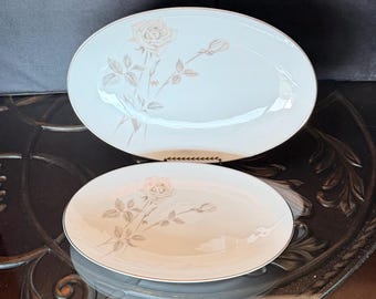 2 Vintage Noritake China Melrose 6002 serving platters