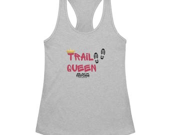 Trail Queen Racerback Tank – Women’s Outdoor Workout Top, Hiking Fitness