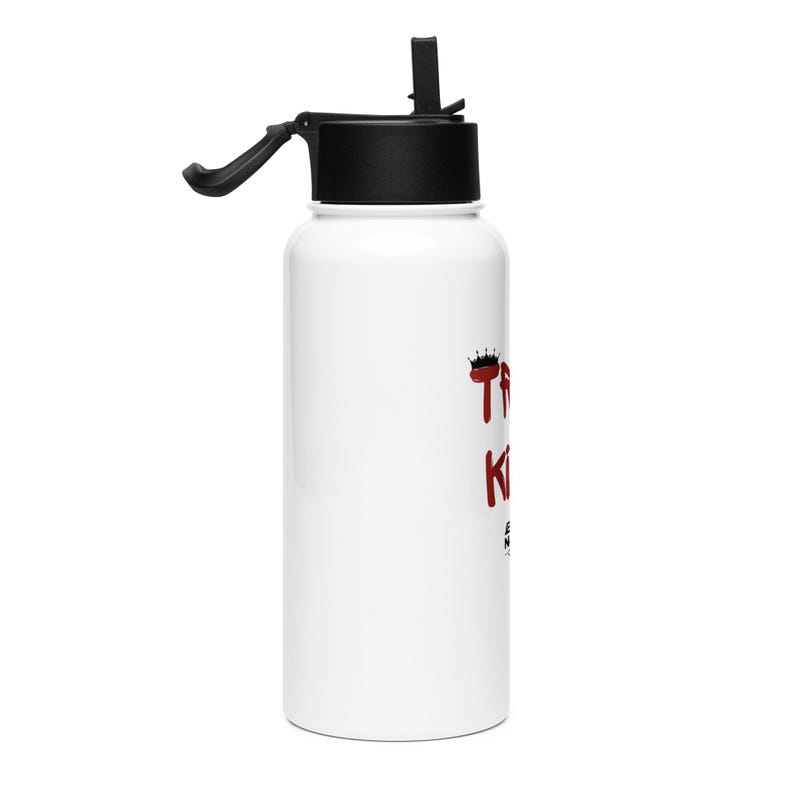Trail King Stainless Steel Water Bottle – Black Nature Outdoor Gear | Hiking & Adventure Bottle | Insulated Water Bottle