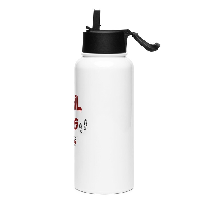 Trail King Stainless Steel Water Bottle – Black Nature Outdoor Gear | Hiking & Adventure Bottle | Insulated Water Bottle