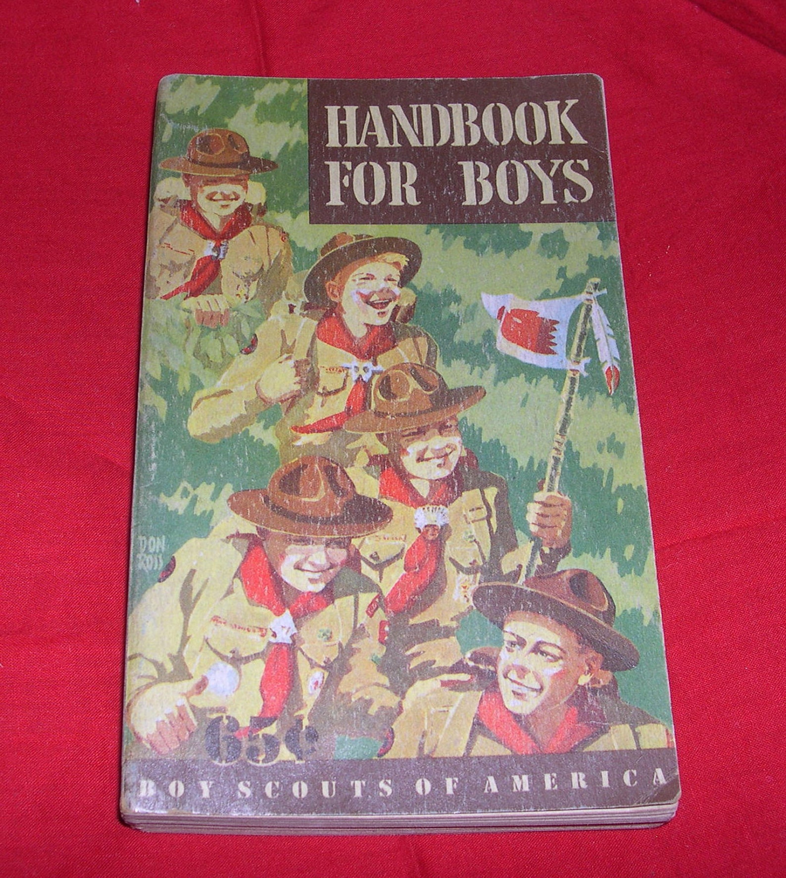 Boy Scouts Handbook for Boys Fifth Edition First Cover 1948 Etsy