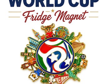 Imán/rueda giratoria conmemorativa de la Copa Mundial de la FIFA 2026 - Recuerdo coleccionable