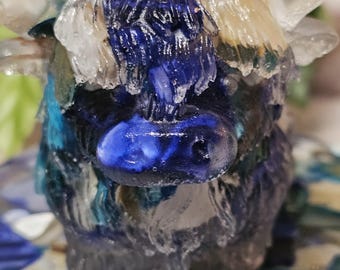 Highland Cow Mosaic Storage Jar