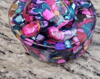 Sea Turtle Mosaic Storage Jar