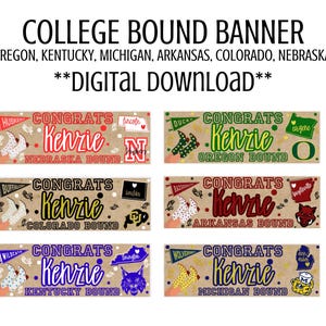 Mall för högskolebanner, digital nedladdning | Redigerbar Canva-mall