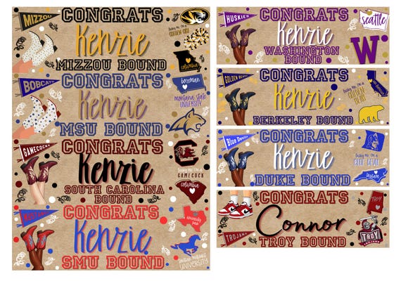 Personalized College Bound Digital Banners | College Acceptance Banner | Print with Walgreens