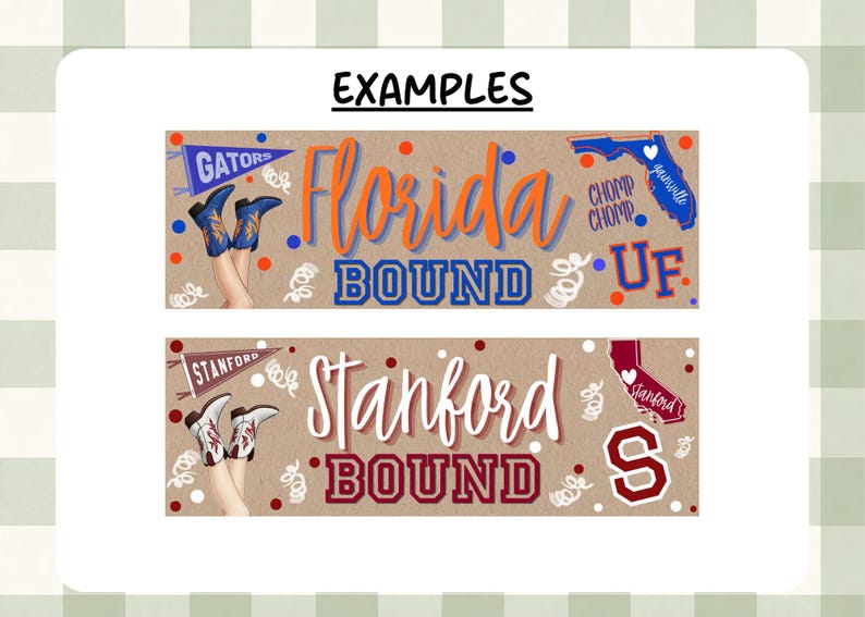 75+ College Bound Banners for Girls | Digital Download | University ...