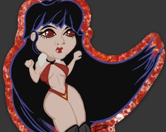 Vampirella inspired viny decal/sticker