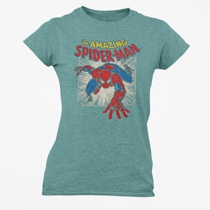 Vintage Spiderman Shirt, Comfort Colors 1717 Graphic Tee, Retro Marvel Superhero Tshirt, Custom Spiderman Outfit,Gift for Him, 90s Aesthetic image 3