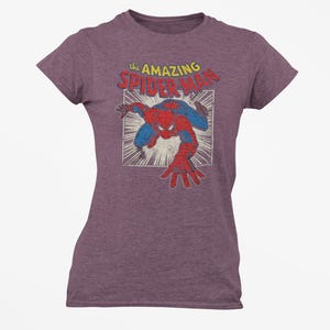 Vintage Spiderman Shirt, Comfort Colors 1717 Graphic Tee, Retro Marvel Superhero Tshirt, Custom Spiderman Outfit,Gift for Him, 90s Aesthetic image 5