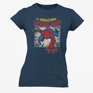 Vintage Spiderman Shirt, Comfort Colors 1717 Graphic Tee, Retro Marvel Superhero Tshirt, Custom Spiderman Outfit,Gift for Him, 90s Aesthetic image 4