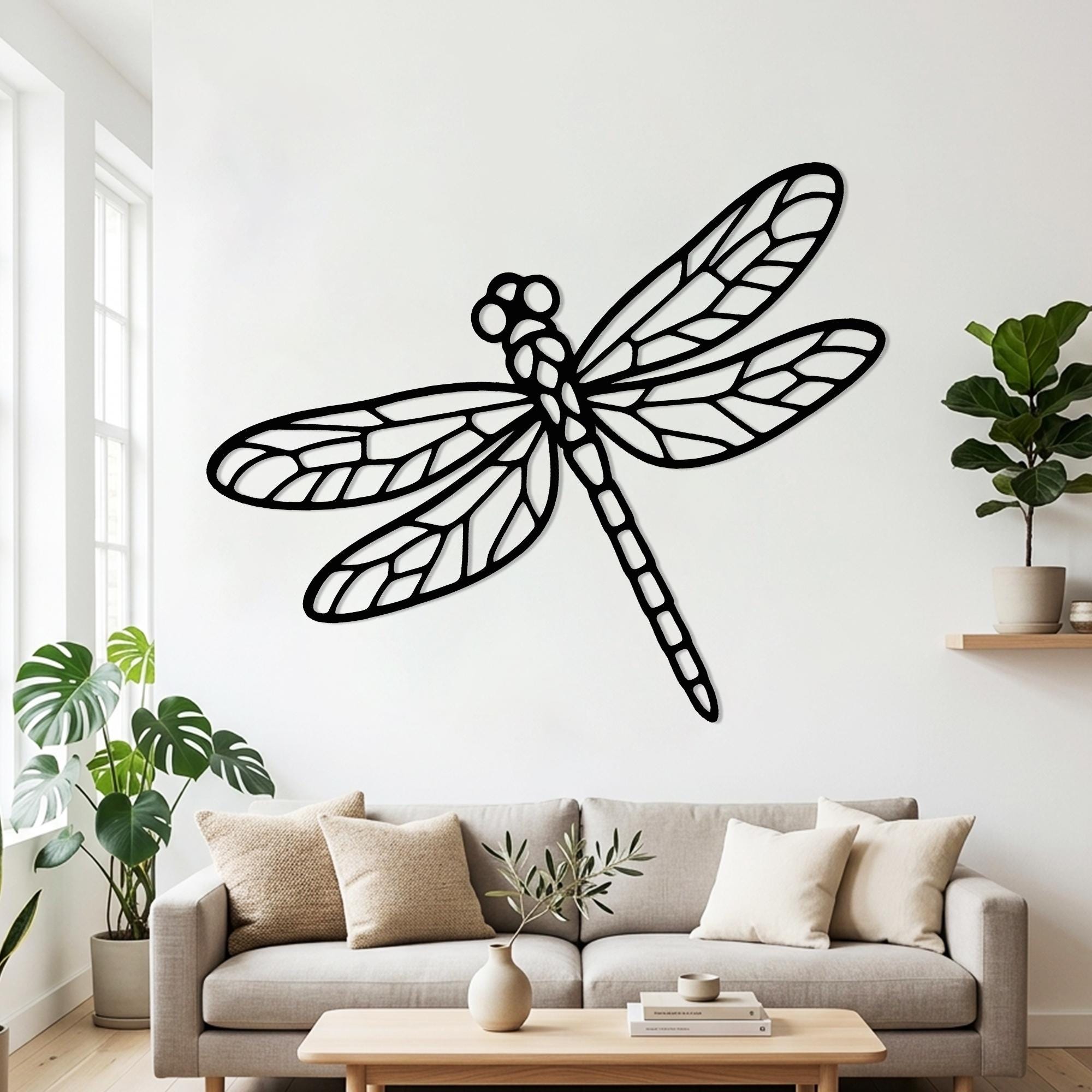 Dragonfly SVG DXF PNG | Dragonfly Silhouette Laser Cut File | Cricut ...