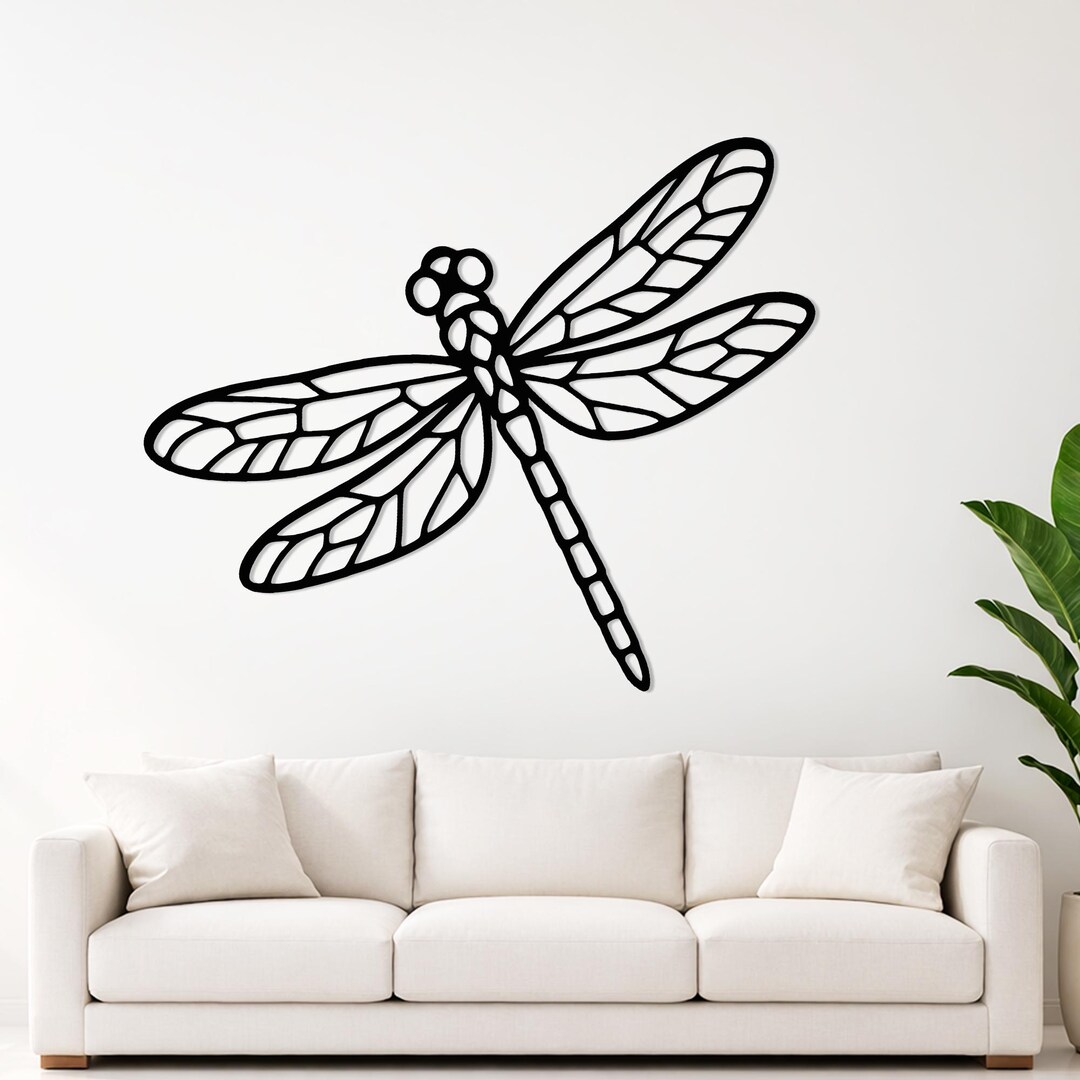 Dragonfly SVG DXF PNG | Dragonfly Silhouette Laser Cut File | Cricut ...