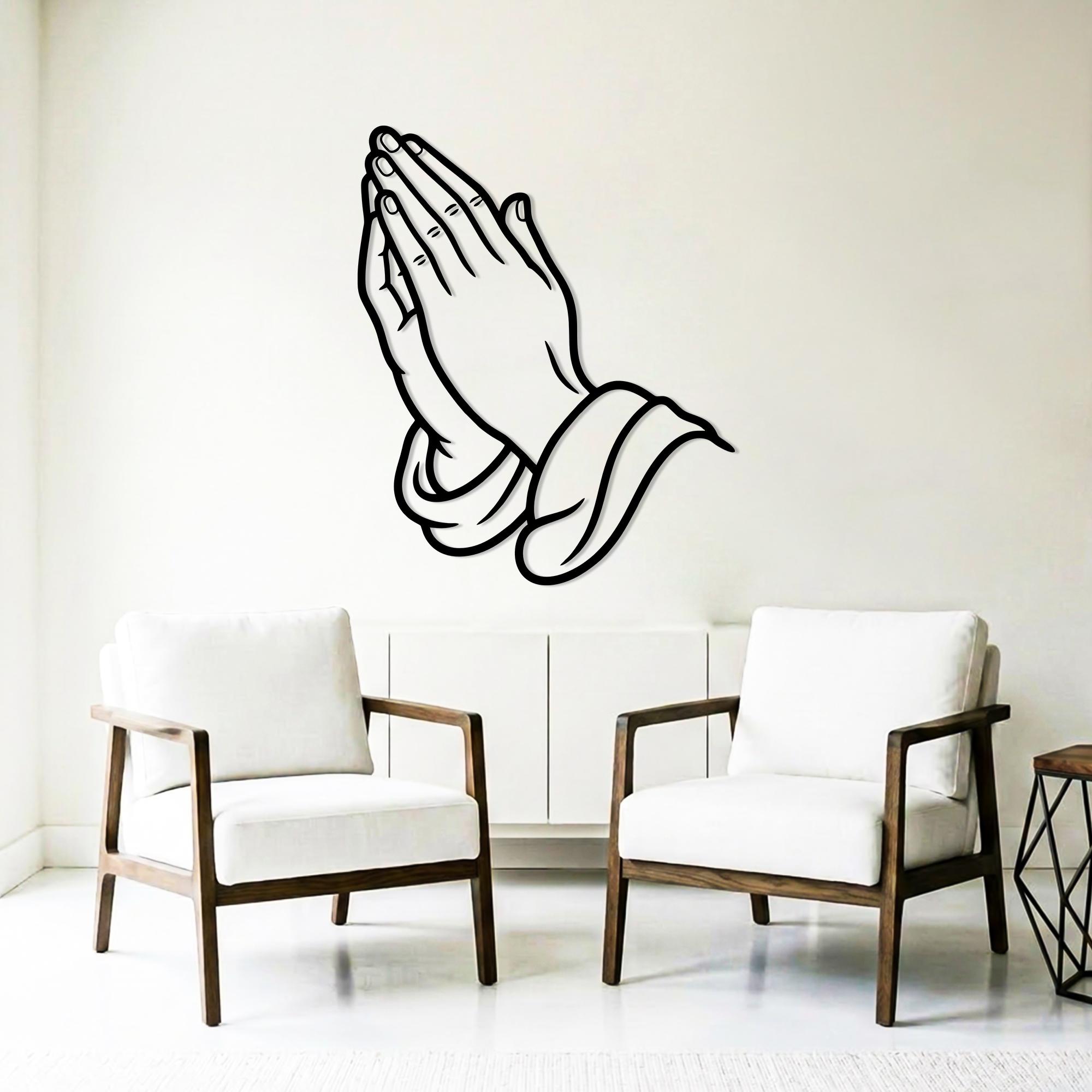 Pyaying Hand Cd R Dxf File Praying Hands SVG DXF PNG | Prayer Hand Silhouette Laser Cut File ...
