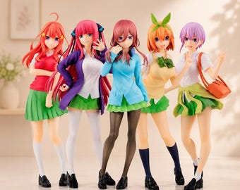 Action figure di Miku Nakano, la quintessenza delle Quintuplets, personaggio anime, regalo per i fan.