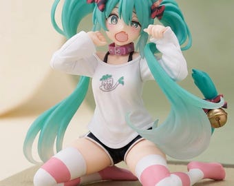 Hatsune Miku Cat Ears T-Shirt Figure – Desktop Vocaloid Anime Collectible