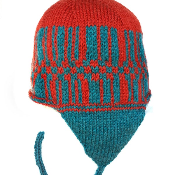 SALE Earflap Hat Hand Knit Ear Flap Hat Gift Kids Women, Men Original Icelandic Design, Handknit Earflap Hat, Ear Flap Beanie, Ready to Ship