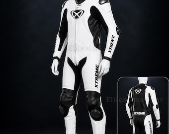 XTREME Motorrad-Leder, der Anzug One Piece Schutz Biker Track Reitausrüstung