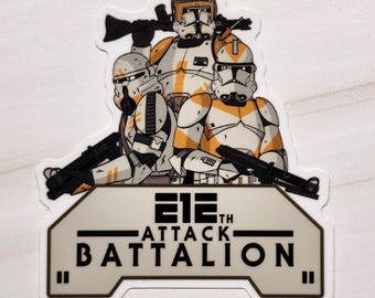 Aufkleber Clone Wars 212th Battalion 7,5 cm