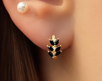 ジルコニウム製イヤリング - 18金メッキ