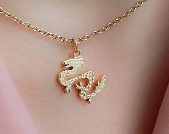 ドラゴンペンダント - 18金メッキ