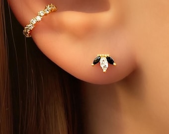 ジルコニウム製イヤリング - 18金メッキ