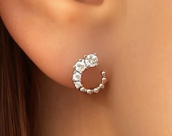 スターリングシルバー925イヤリング - キュービックジルコニア