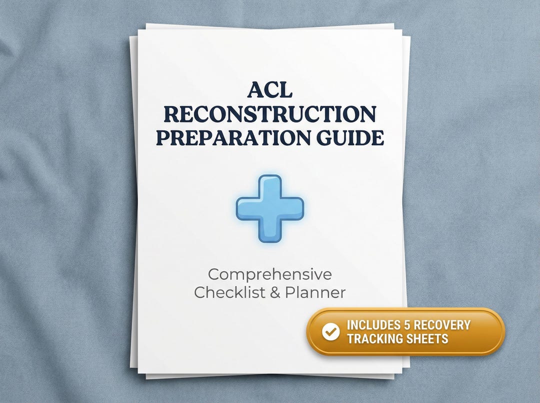 ACL Reconstruction Planner | Knee Surgery Recovery Checklist (PDF) - Etsy