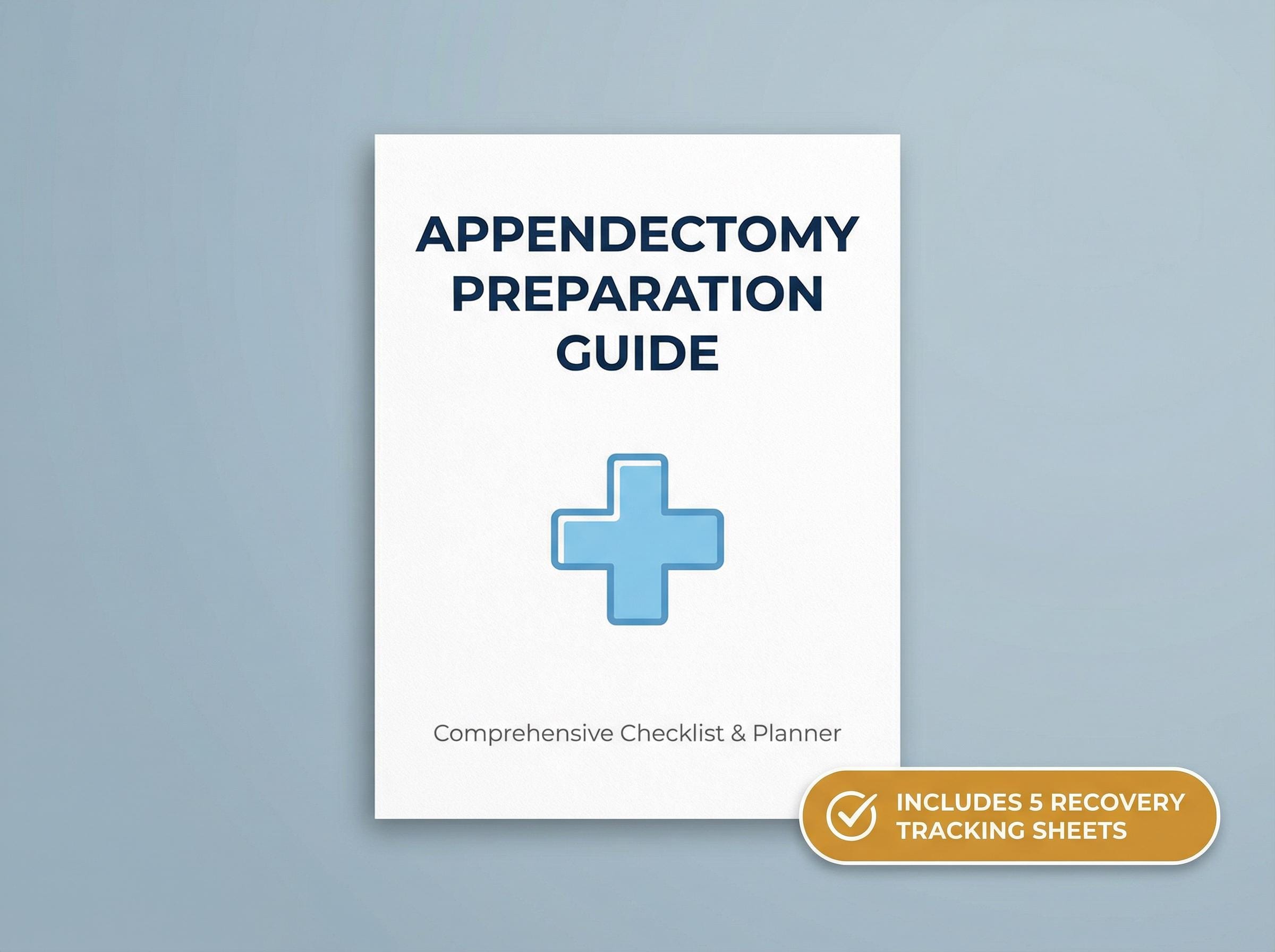 Appendectomy Surgery Planner Printable | Appendix Removal Recovery ...